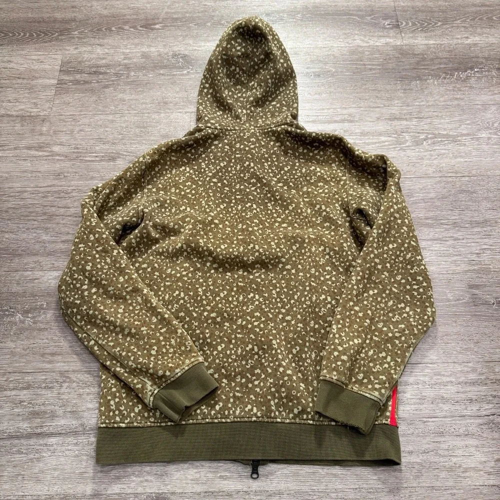 Adidas Hoodie Mens M Camo Cotton Full Zip Polka Dot Gorpcore Streetwear‎ Utility